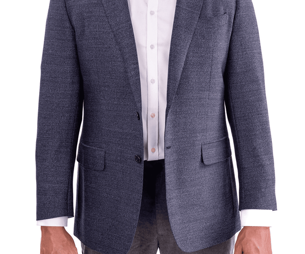 ●Bad Blue● Endot Blazer Jacket (Charcoal) Charcoal Gray Stretch Wool Blazer - A.i. Perfect Fits