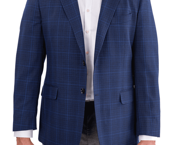Abercrombie & Fitch Jacket M Navy Blazer Wool Cropped 3/4