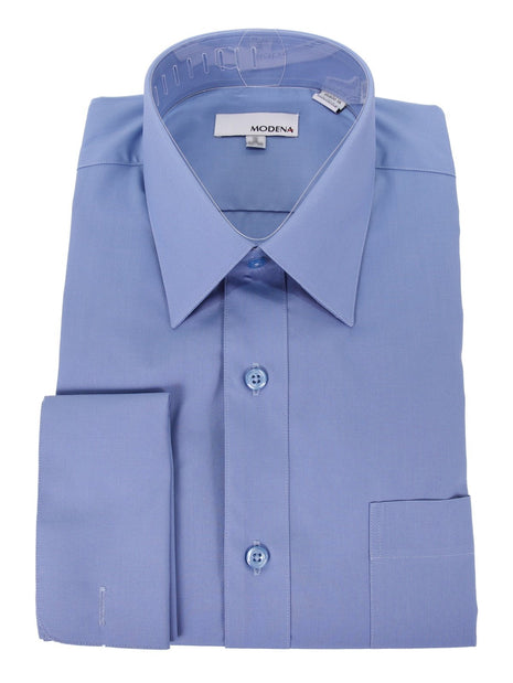 fitted lace wedding dress Wrinkle-Free Dress Shirt Light Blue | For Occasions When You Can't Untuck main image 1