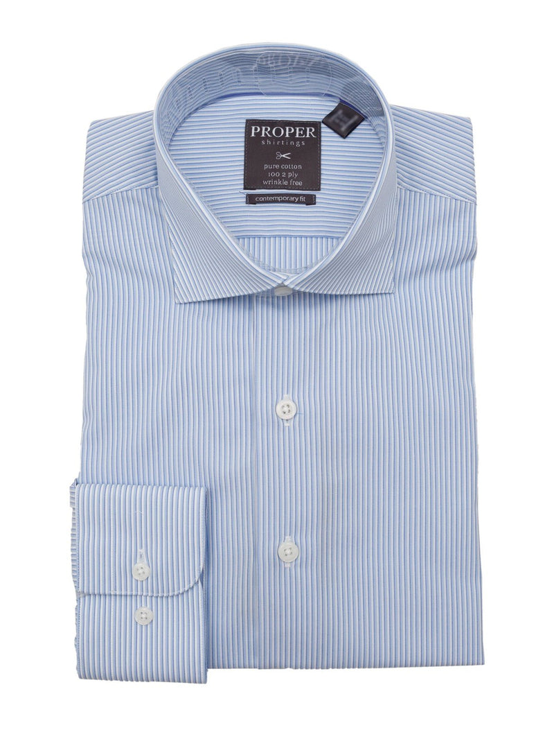 dress shirt shirts Shop Brand P & S Blue 100% Cotton Shirt