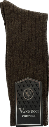 Vannucci Courture Solid Colored Dress Socks