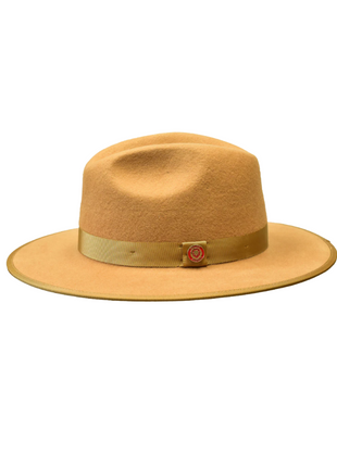 Men's Monarch Collection Acorn/Red Felt Fedora Hat