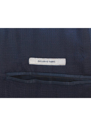 Armani Collezioni G Line Navy Striped Slim Fit 2 Piece Wool Suit 42R