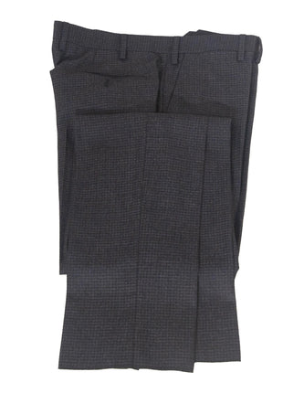 Giorgio Armani Mens Charcoal Gingham Wool Blend 2 Piece Suit