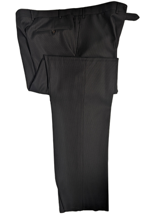 Canali Men's Black & Brown Striped 100% Wool 2-Button Suit 46R