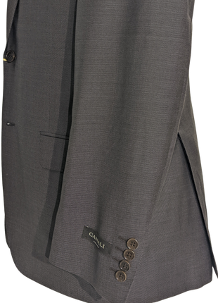 Canali Men's Brown Striped 100% Wool Suit 38R