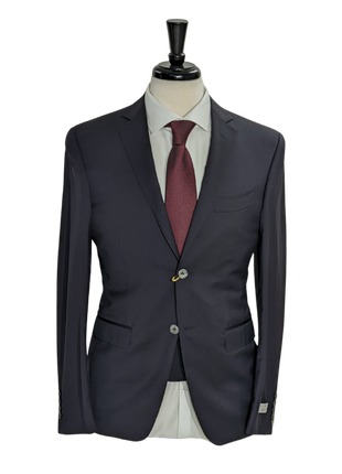 Canali Men's Navy 3-piece 100% Wool Suit 38R
