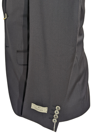 Canali Men's Navy 3-piece 100% Wool Suit 38R