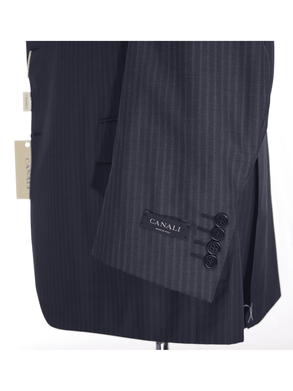 Canali SUITS 42L Canali Mens 42l 52 Drop 6 Classic Fit Blue Striped Two Button 100% Wool Suit