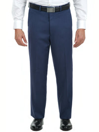 Thumbnail for Caravelli Caravelli Mens Blue Striped Two Button 2 Piece Suit