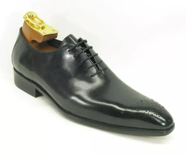 Carracci Classic Black Leather Men\'s Shoes Carracci Derby Oxfords Men main image 3