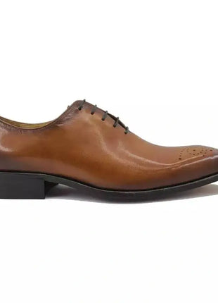 Carrucci shoes Carrucci Cognac Brown Lace Up Oxford Leather Dress Shoes
