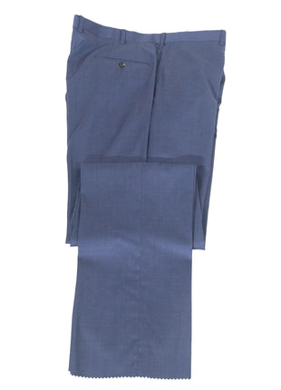 Hickey Freeman Mens 46L Blue 100% Wool Classic Fit 2 Piece Suit