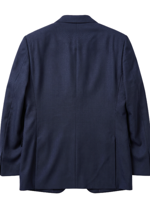 Tovaglia Slim Fit Peak Lapel Solid Navy Wool Cashmere Blend Suit