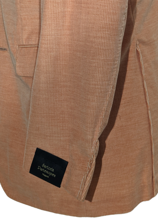 Sartoria Partenopea Men’s Peach Corduroy Peak Lapels Sportcoat 42R