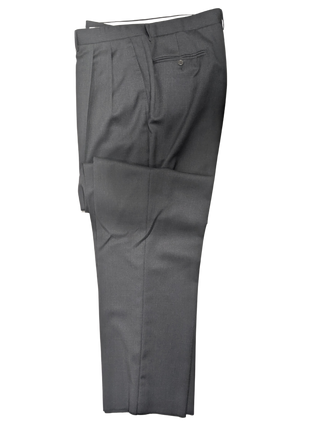 Canali Solid Charcoal 100% Wool 2 Button Suit 46L