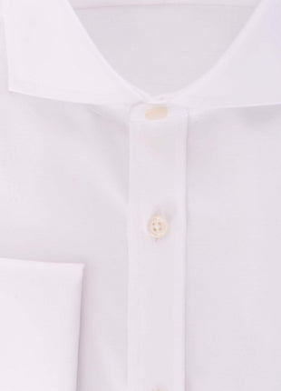 Christopher Morris Extra Slim Fit Cotton Non-Iron White French Cuff Dress Shirt