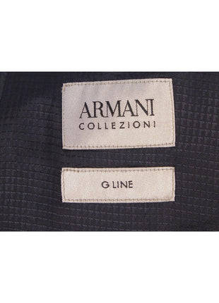Armani Collezioni G Line Navy Striped Slim Fit 2 Piece Wool Suit 42R