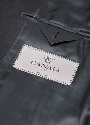 Canali 1934 Mens Charcoal Grey 46L Drop 7 100% Wool 2 Piece Suit