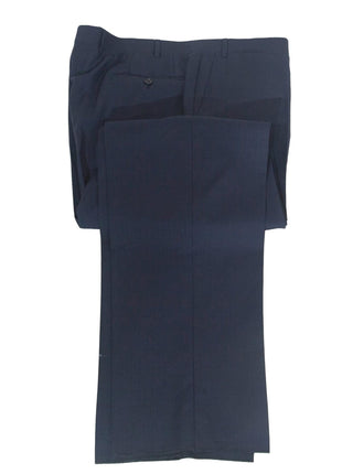 Canali 1934 Mens 48R Drop 7 Navy Blue Check 100% Wool 2 Piece Suit