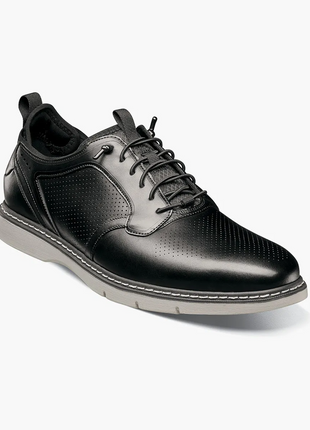 Stacy Adams Sync Mens Black Elastic Lace-up Casual Shoes