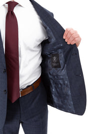 Thumbnail for John Varvatos Half-Canvassed Navy Two Button Wool Blend Suit