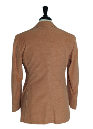 Sartoria Partenopea Men’s Peach Corduroy Peak Lapels Sportcoat 42R