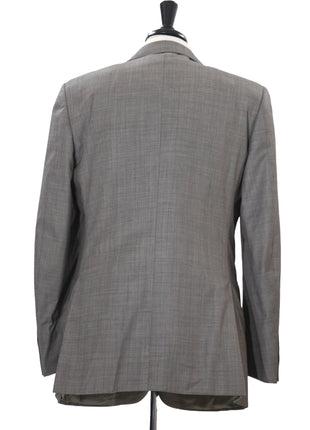 Canali 1934 Mens 42R Drop 8 Gray Sharkskin 100% Wool Slim Fit 2 Piece Suit - The Suit Depot
