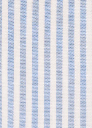 Steven Land Mens Light Blue Striped 100% Cotton French Cuff Dress Shirt