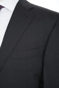 Thumbnail for Canali Mens Charcoal Grey Classic Fit 46L Drop 7 100% Wool 2 Piece Suit