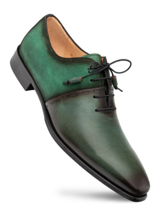 Mezlan Mens Forest Green Lace-up Calfskin Leather Dress Shoes The Suit Depot Mezlan Mens Forest Green Lace-up Calfskin Leather Dress Shoes The Suit Depot