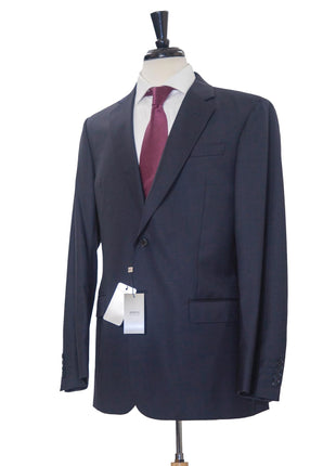Armani Collezioni G-Line Mens 42L Solid Navy Blue 2 Piece Suit