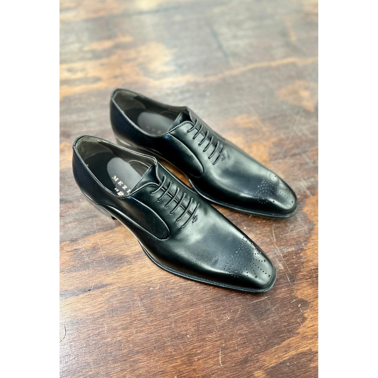 Mezlan black dress shoes hotsell