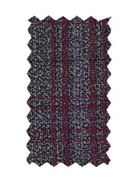 Thumbnail for Giorgio Fiorelli Mens Classic Fit Gray & Purple Plaid Flat Front Dress Pants