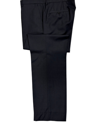 Hugo Boss Mens Gray Micro-Check Notch Lapels Slim Fit 2 Button Wool Suit - 46L