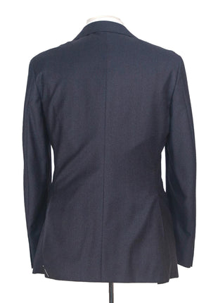 Canali Kei 38R Mens Navy Blue Pinstriped 2 Piece Classic Fit Suit