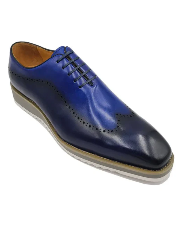 Carrucci Mens Black Grey Two Tone Lace-up Oxford Leather Dress Shoes The Suit Depot Carrucci Mens Black Grey Two Tone Lace-up Oxford Leather Dress Shoes The Suit Depot