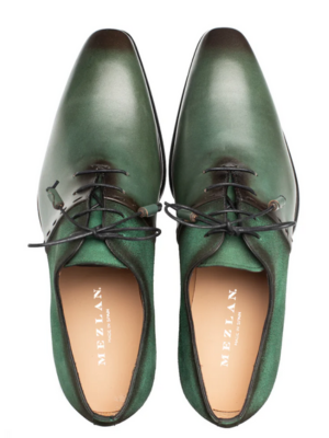 Mezlan Mens Forest Green Lace-up Calfskin Leather Dress Shoes The Suit Depot Mezlan Mens Forest Green Lace-up Calfskin Leather Dress Shoes The Suit Depot