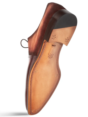 Mezlan Mens Cognac Rust Lace-up Calfskin Leather Dress Shoes, 14 / Medium Mezlan Mens Cognac Rust Lace-up Calfskin Leather Dress Shoes, 14 / Medium