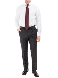 Thumbnail for John Varvatos Half-Canvassed Charcoal Two Button Wool Blend Suit