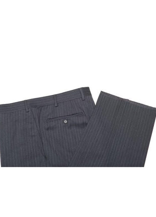 Canali 1934 Mens 42L Drop 7 Modern Fit Gray Striped 100% Wool 2 Piece Suit