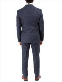 Thumbnail for John Varvatos Half-Canvassed Navy Two Button Wool Blend Suit
