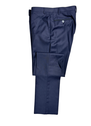 Corneliani CC Collection Navy Blue Micro-Textured Peak Lapel Slim Fit 3-Piece Wool Silk Tuxedo - 44R