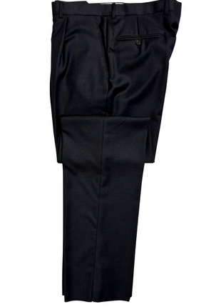 Sartoria Partenopea Mens Charcoal Weave Half-Canvassed Notch Lapel Classic Fit 3-button Wool Suit - 44R