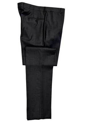 Sartoria Partenopea Mens Charcoal Weave Notch Lapel Slim Fit 3-button Wool Suit - 44R