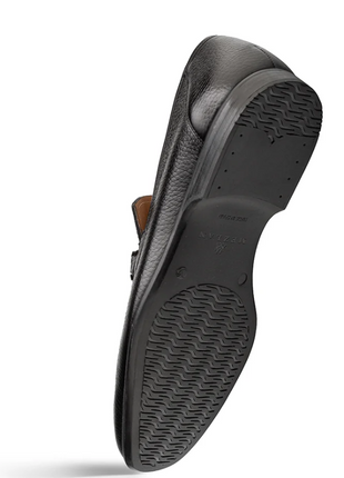 Mezlan Marinelli Black Deer Ornament Slip On Dress Shoes