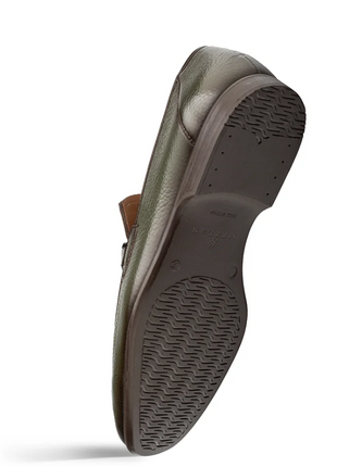 Mezlan Marinelli Olive Deer Ornament Slip On Dress Shoes