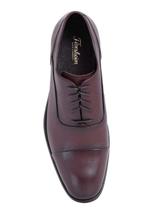 Florsheim Solid Dark Brown Cap Toe Oxford Leather Dress Shoes