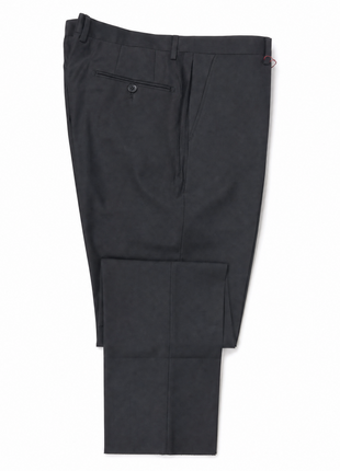 Tovaglia Slim Fit Solid Black Wool Cashmere Blend Dress Pants