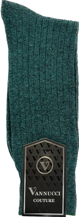 Vannucci Courture Solid Colored Dress Socks